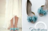 Chaussures de mariage bricolage couture