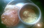 Dal Tadka et Poori (pain frit)-South Indian style avec une touche personnalisée ! 