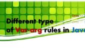 Diversent règle du Var-Args en Java