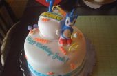 Sonic le hérisson Fondant gâteau