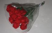 Une douzaine Roses d’Origami rouge