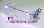 LED allumée lunettes de sécurité