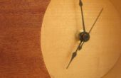 Rétro Style bois plaqué Table horloge