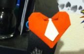 Cœur d’origami avec cravate ! 