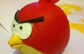 Design et 3D imprimer un oiseau en colère rouge