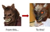 Projet de Halloween : Ajouter du réalisme vers un masque de loup garou achetés en magasin ! 