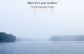 Open API météo - afficher la météo locale projet
