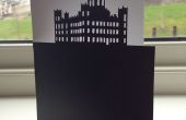 Downton Abbey couper Silhoutte Greetings Card