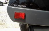 1991 Honda ST1100 rouge clignotants pour remplacer réflecteur coûteux. 