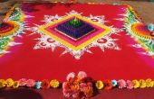 Indian Garceau spéciaux de mariage... Tapis de couleurs