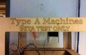 Les bases de l’impression sur un Type d’une série 1 Beta 3D: fait à Techshop : San Francisco