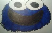 Comment apprendre à dessiner un joli Cookie Monster, et mesures de couleur