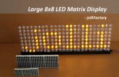 Grand affichage à matrice 8 x 8 LED