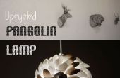 Upcycled Pangolin lanterne