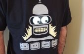Bender se déplaçant chemise yeux