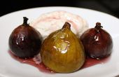 Flaming figues cuites
