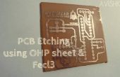 Feuilles de PCB gravure utilisant OHP