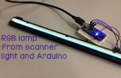 Lumière de scanner et Arduino comme une lampe RGB