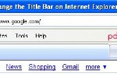Changer le titre de fenêtre Internet Explorer