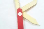 Faire un bon Swiss Army couteau avec Popsicle Sticks (taille normale). V2.0