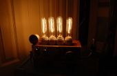 Lampe steampunk savant fou