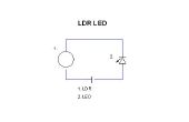 Lichtsensor aus LDR und LED