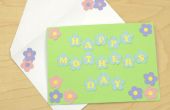 Maman fleur lettre Card