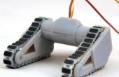 Robot chenille réservoir marches, Johnny Style cinq - impression 3D