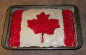 Comment faire un gâteau de plaque drapeau canadien
