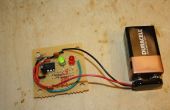 Circuit de planification : Créer un Dual clignotant LED Circuit sur Protoboard avec 555 Timer