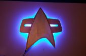 Rétro-éclairé Star Trek décoration murale Combadge