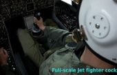 Pleine échelle Fighter Jet Cockpit de carton