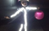 Costume de bonhomme allumette LED