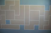 Tetris peinture murale
