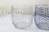 POTS en verre texturé bricolage
