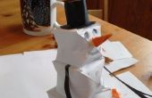 Bonhomme de neige origami
