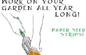 Jardin tout au Long de l’année avec des bandes de graine de papier recyclé ! 