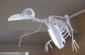 Squelette de Corbeau de papier
