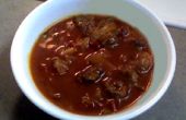 Soupe de tomate épicée (avec Bacon et saucisses)
