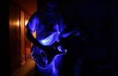 Acrylique mod LED guitare