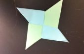 Comment faire une étoile ninja de papier. 