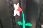 Origami fleur tige