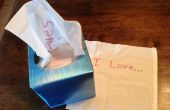 50 ways to Say I Love vous avec une boîte de Kleenex