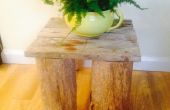 Table basse rustique de bois de dérive