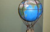Ballon à Air chaud steampunk dans un Globe