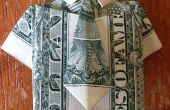 Dollar Bill Origami-chemise et cravate