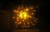 Amas d’étoiles 3 dimensions : acrylique + LED lumière sculpture