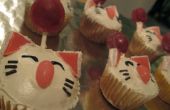 Final Fantasy Moogle Cupcakes