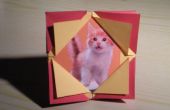 Comment faire un cadre photo d’origami. 