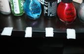 Vernis à ongles dessous d’armoire de stockage de simple Velcro